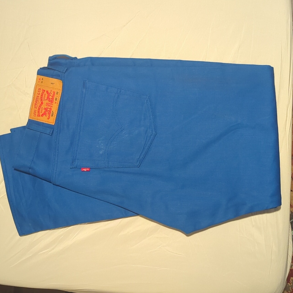 Levi's 501 Vibrant Blue Denim Pants